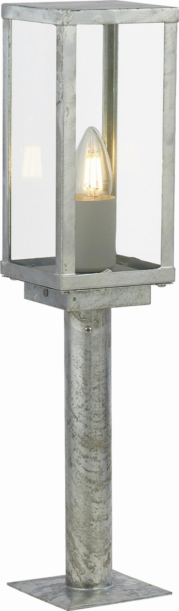 Kültéri Lámpa 090151-500si Box Ii Outdoor - ezüstszínű/átlátszó, Basics, üveg/fém (11/11/50cm)