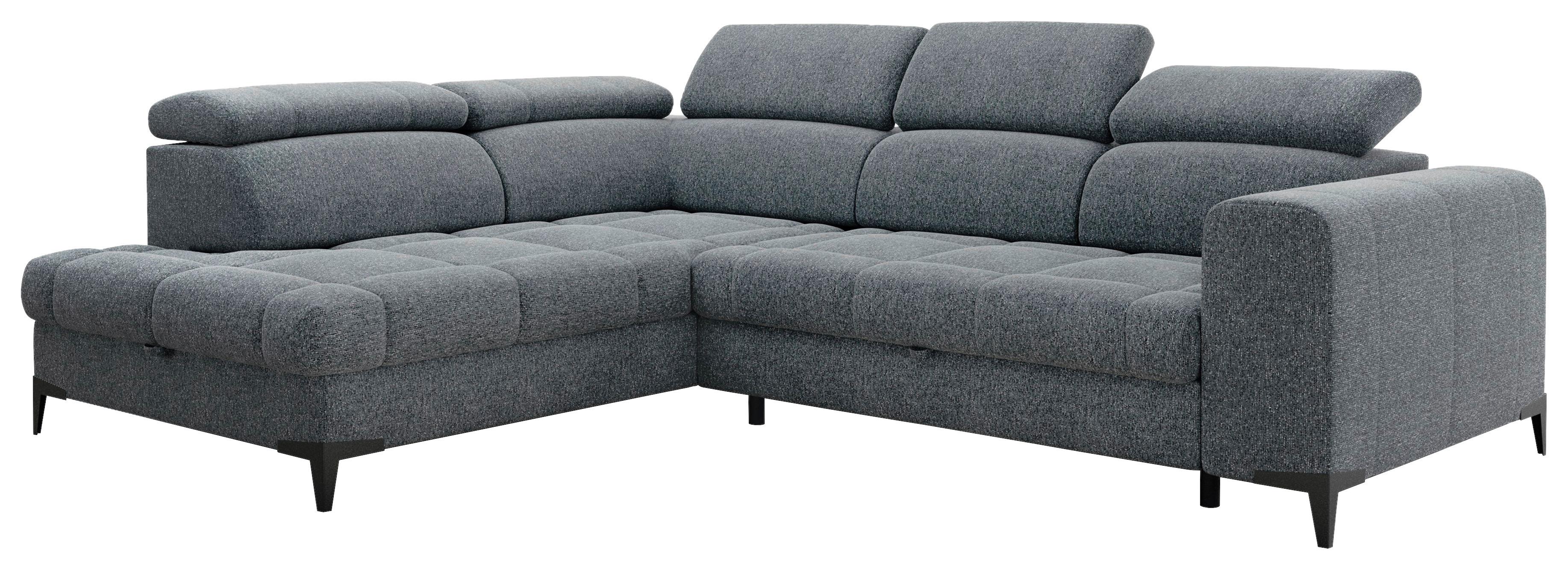 Coltar Mason - gri închis/negru, Modern, plastic/lemn (211/271cm) - Modern Living
