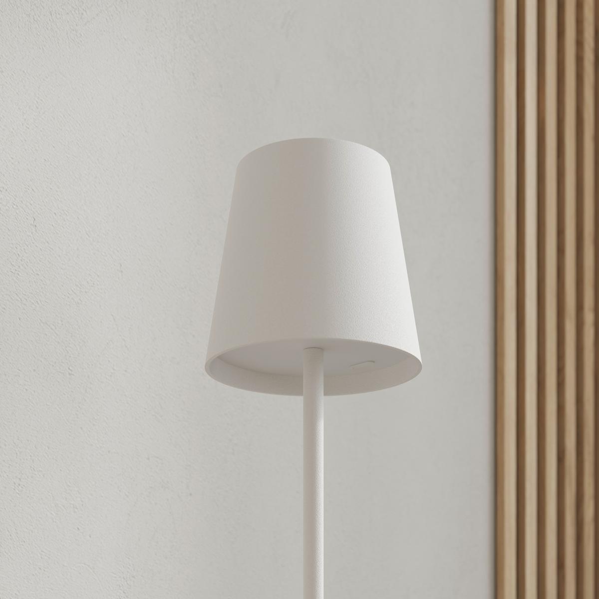 AKUMULATOROWA LAMPA STOJĄCA FORT LAUDERDALE *SBN* - biały, Design, tworzywo sztuczne/metal (22/130cm) - Novel