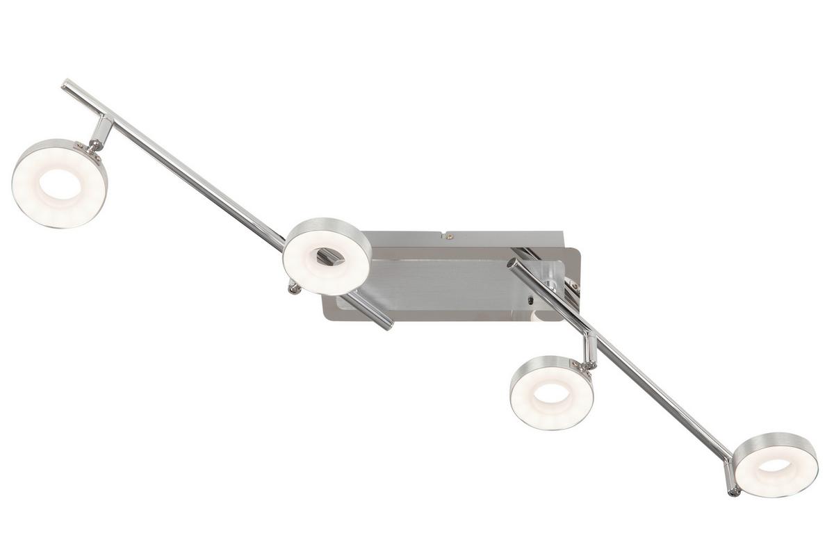 LAMPA REFLEKTOROWA LED INELE *SBN*SH* - kolor aluminiowy/kolor chromowy, Design, metal (84,5/9/18,8cm) - Novel