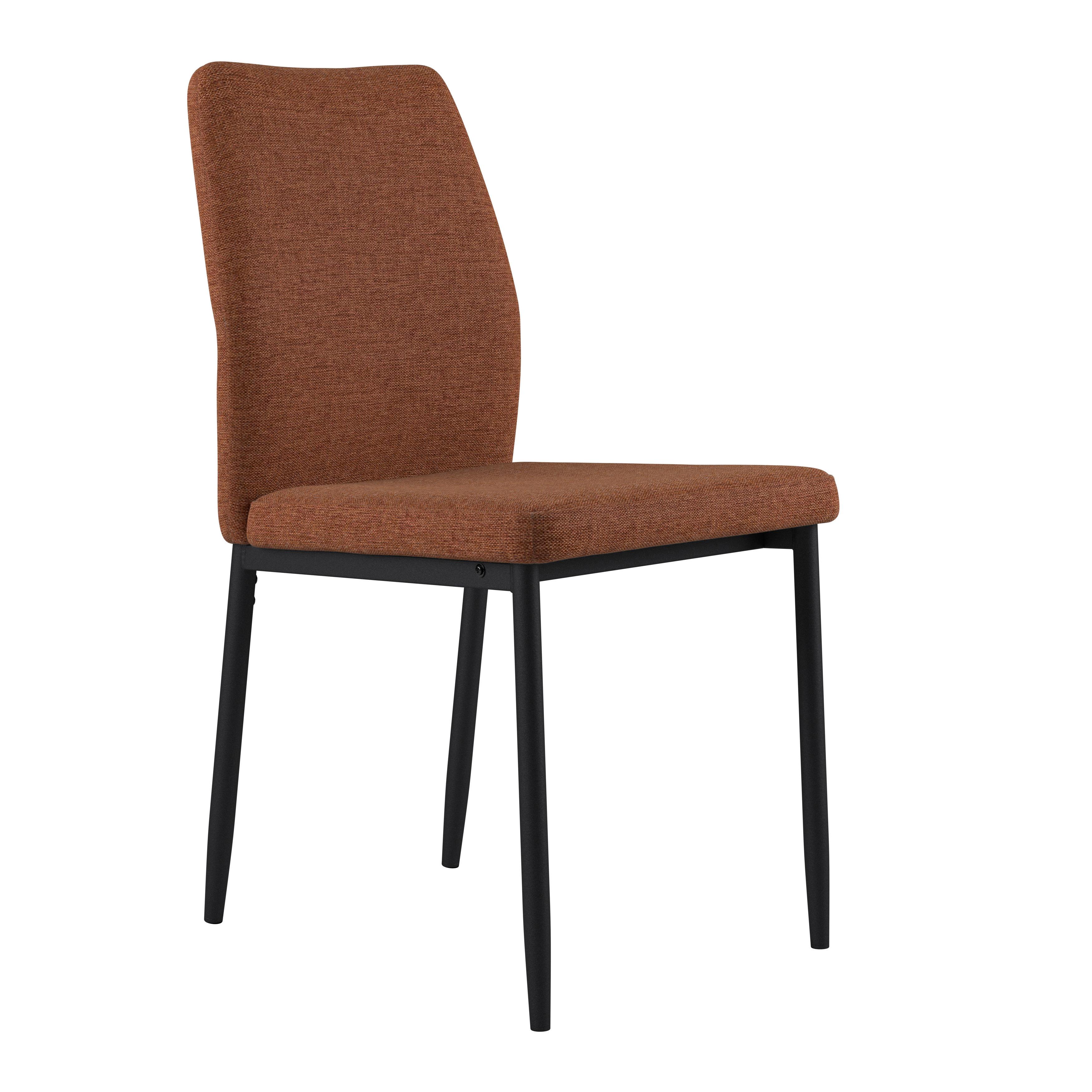 Stol Augusta, Rjava - črna/rjava, Konvencionalno, kovina/tekstil (45/87/56.5cm)