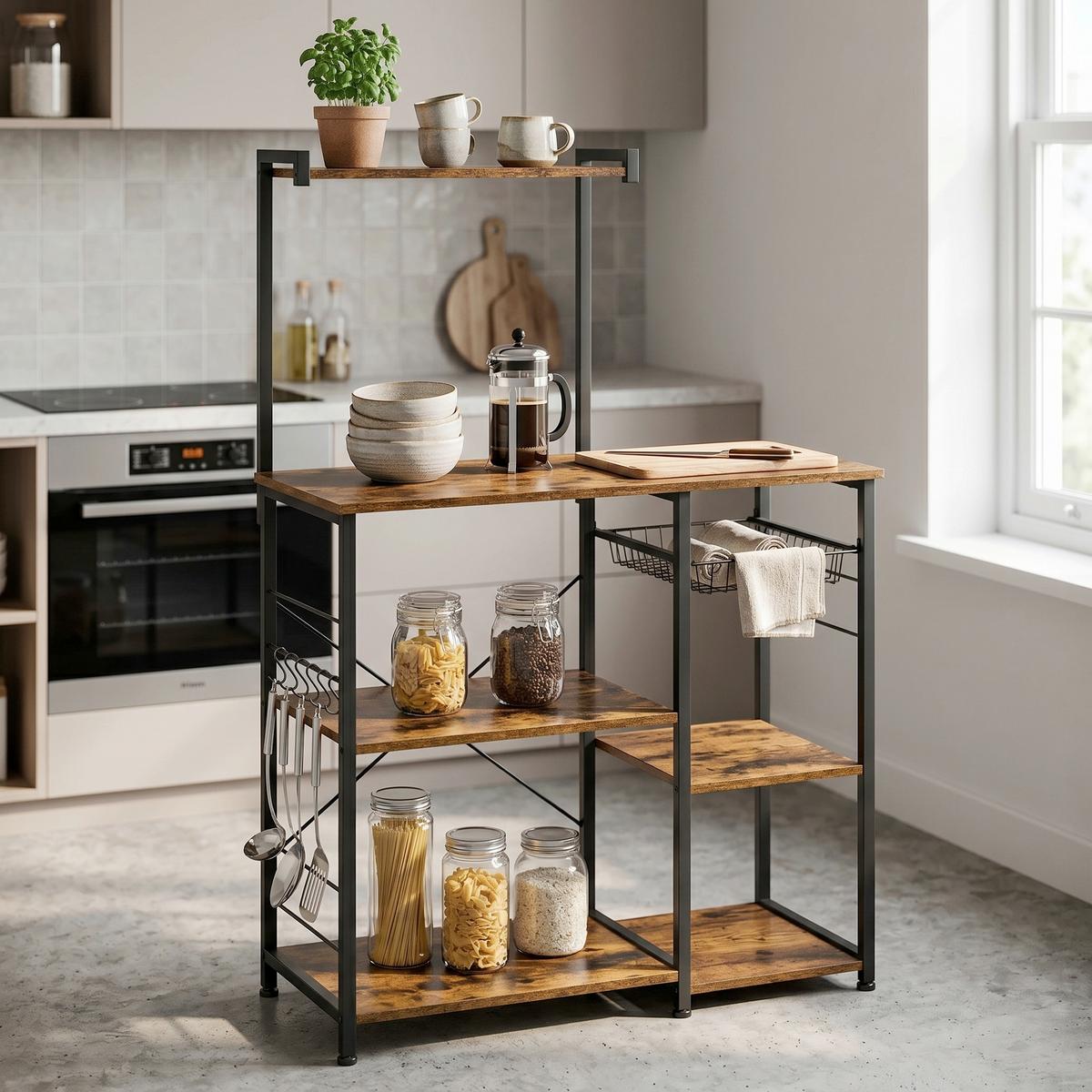 REGAL KKS35X - Dunkelbraun/Schwarz, Trend, Holzwerkstoff/Metall (90/132/40cm) - MID.YOU