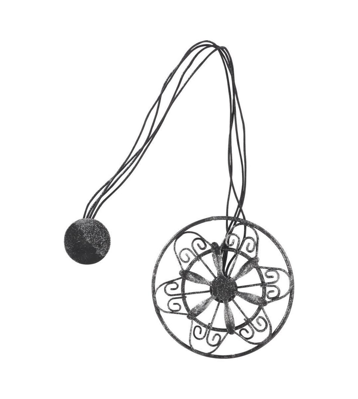 Cordoane pentru draperii Antik - maro/alb, metal (8/30cm) - Modern Living