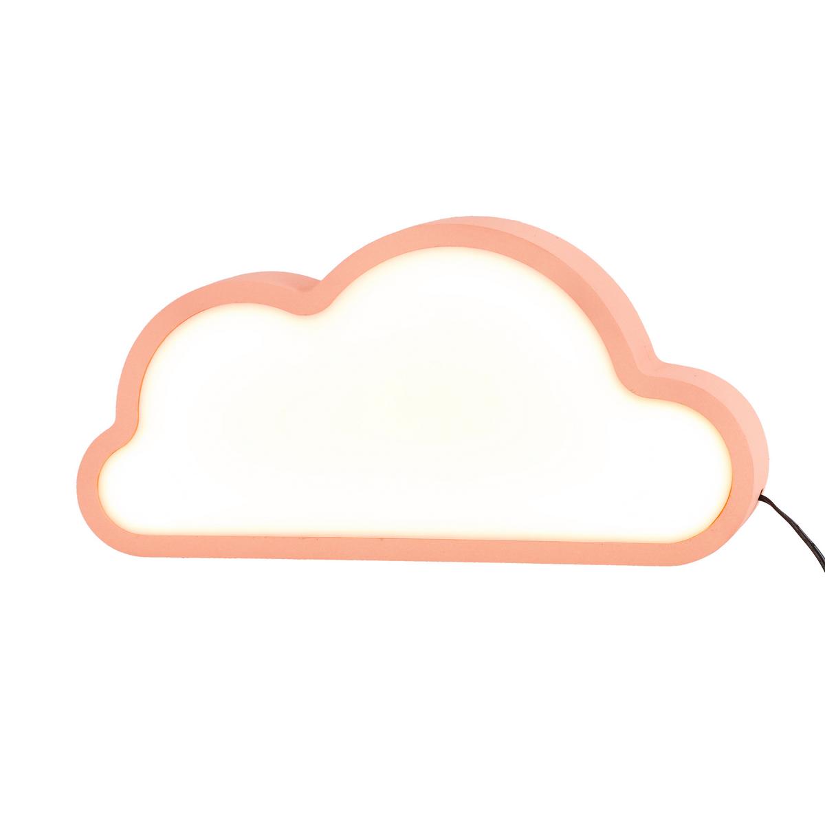 Dječja Stolna Svjetiljka Cloud - pink, Basics, drvni materijal/plastika (31/3.5/15cm)