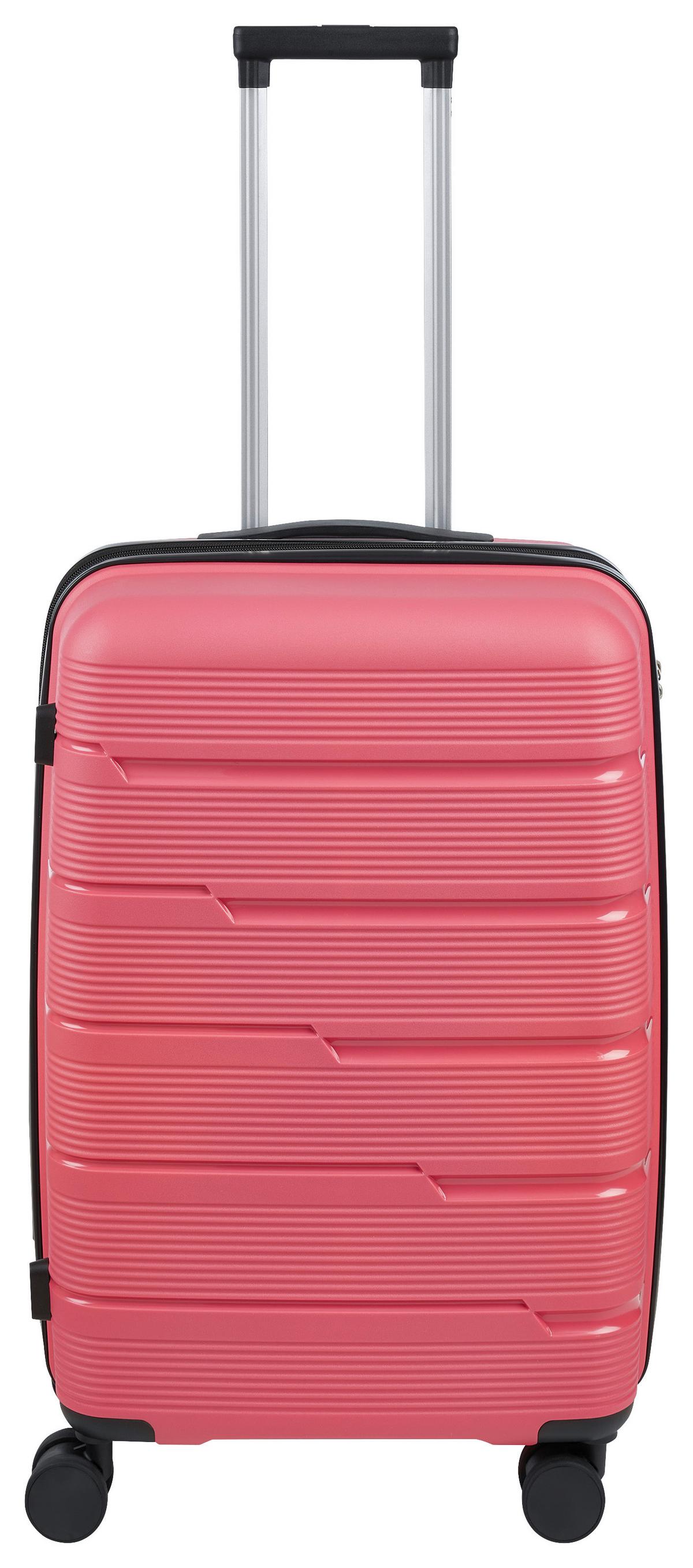 Reisekofferset Capri Pink, 3-teilig - Pink, KONVENTIONELL, Kunststoff/Textil - Mömax