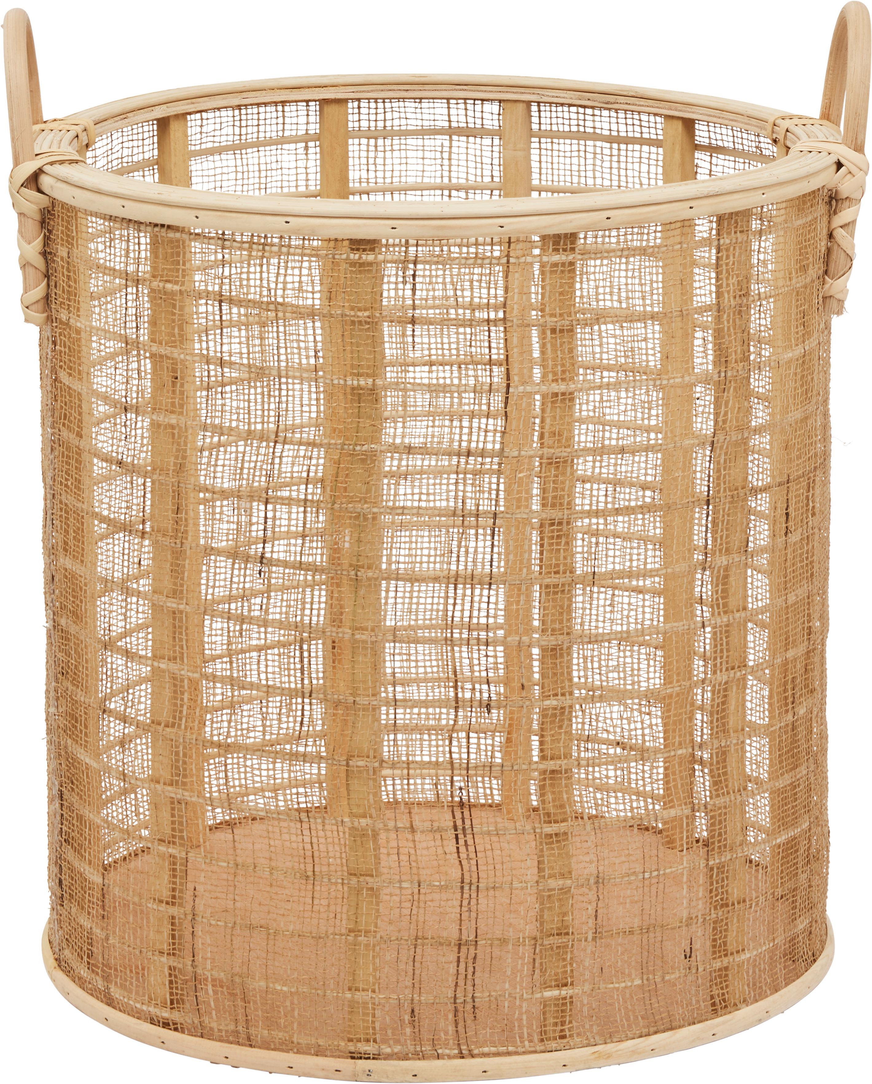 Korb Lean L in Natur - Naturfarben, Holz/Textil (38/43/35cm) - Premium Living