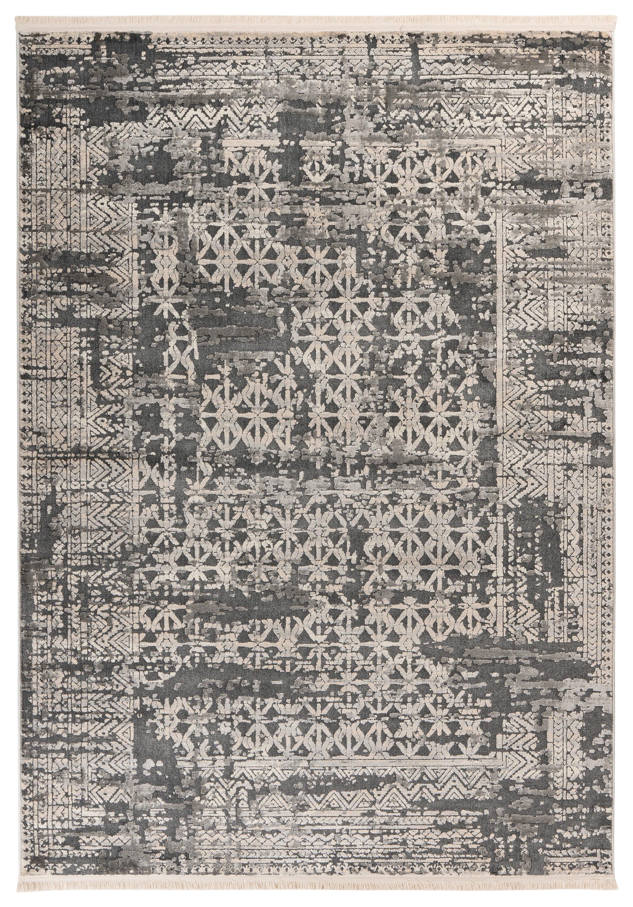 Vintage-teppich Adeon 300 - Grau, Konventionell, Textil (120/170cm) - Kayoom