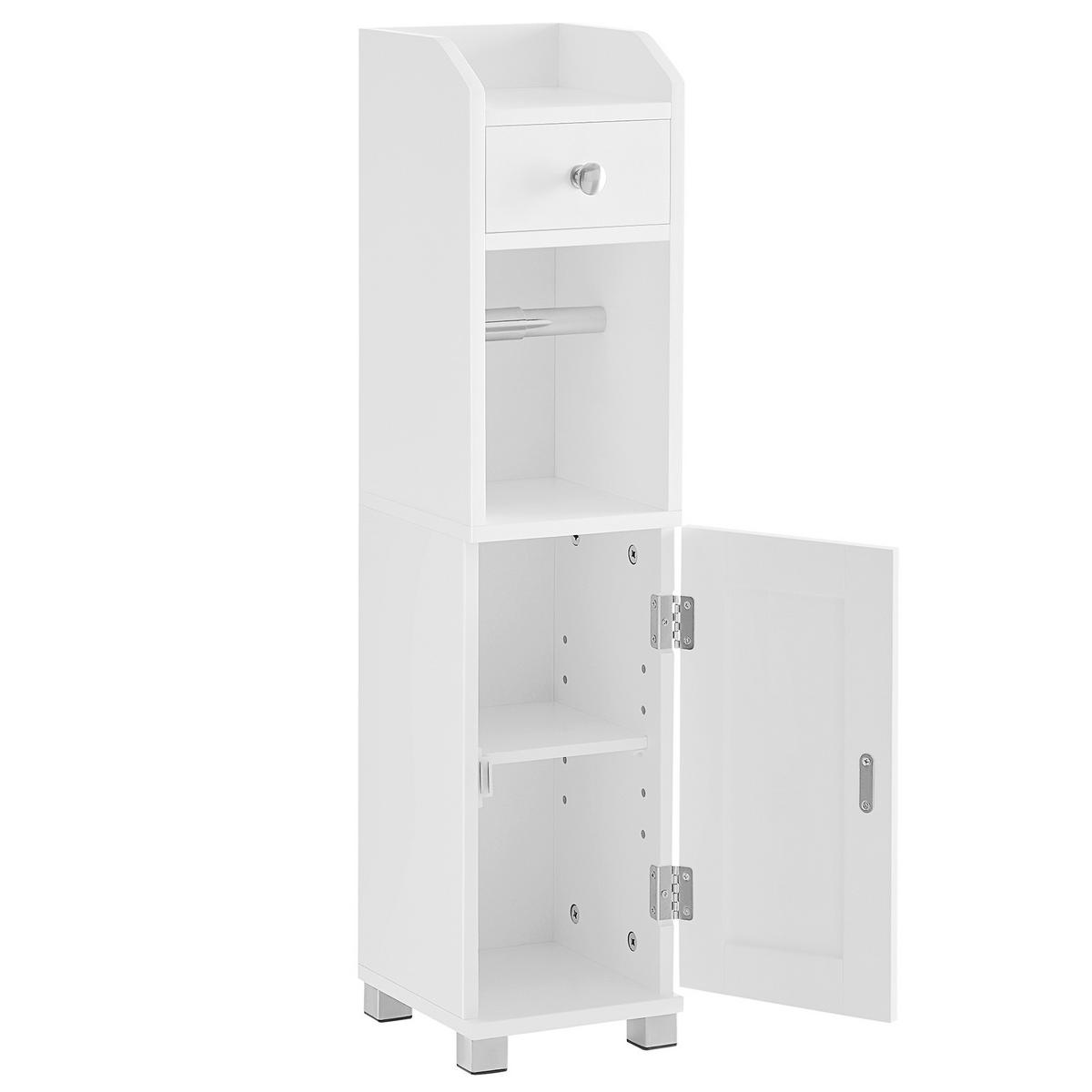 MIDISCHRANK BATHROOM CABINET - Zinkfarben/Weiß, MODERN, Holzwerkstoff/Metall (18/76,4/20cm) - MID.YOU
