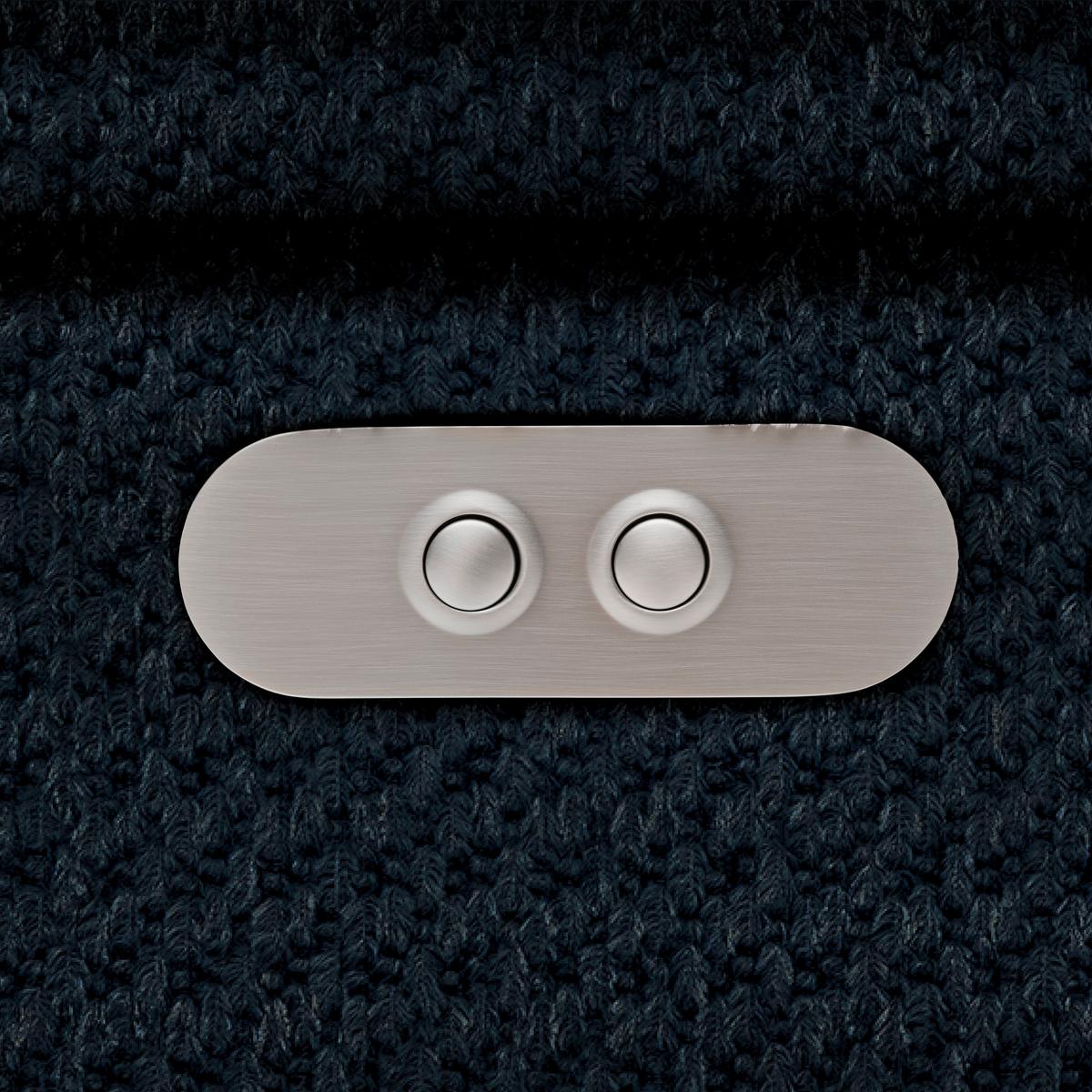 Kutna Garnitura Gremio - tamno plava/crna, Moderno, tekstil/plastika (206/283cm) - Modern Living