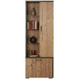 Vitrine Grau/fichte - Fichtefarben/Schwarz, MODERN, Holzwerkstoff/Kunststoff (68/192/40cm) - Mömax modern living Vitrine Grau/fichte - Fichtefarben/Schwarz, MODERN, Holzwerkstoff/Kunststoff (68/192/40cm) - Mömax modern living