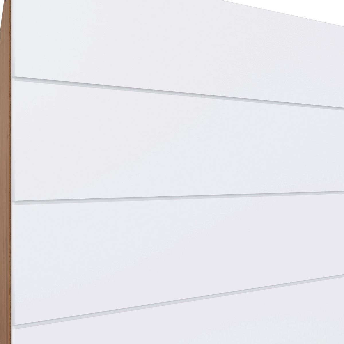 Backofen-/Kühlschrank Umbauschrank Florenz ca. 60 cm - Eiche Wotan/Weiß, Design, Holzwerkstoff/Metall (60/165/60cm) - Held