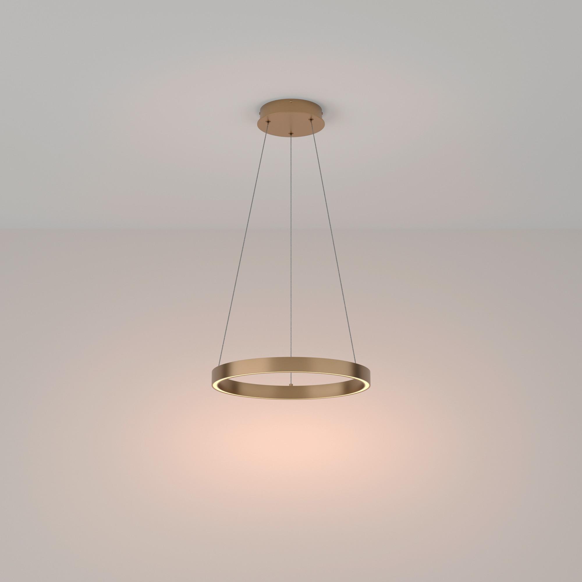 PENDELLEUCHTE RIM - Messingfarben, Trend, Metall (40/3,5cm) - MAYTONI