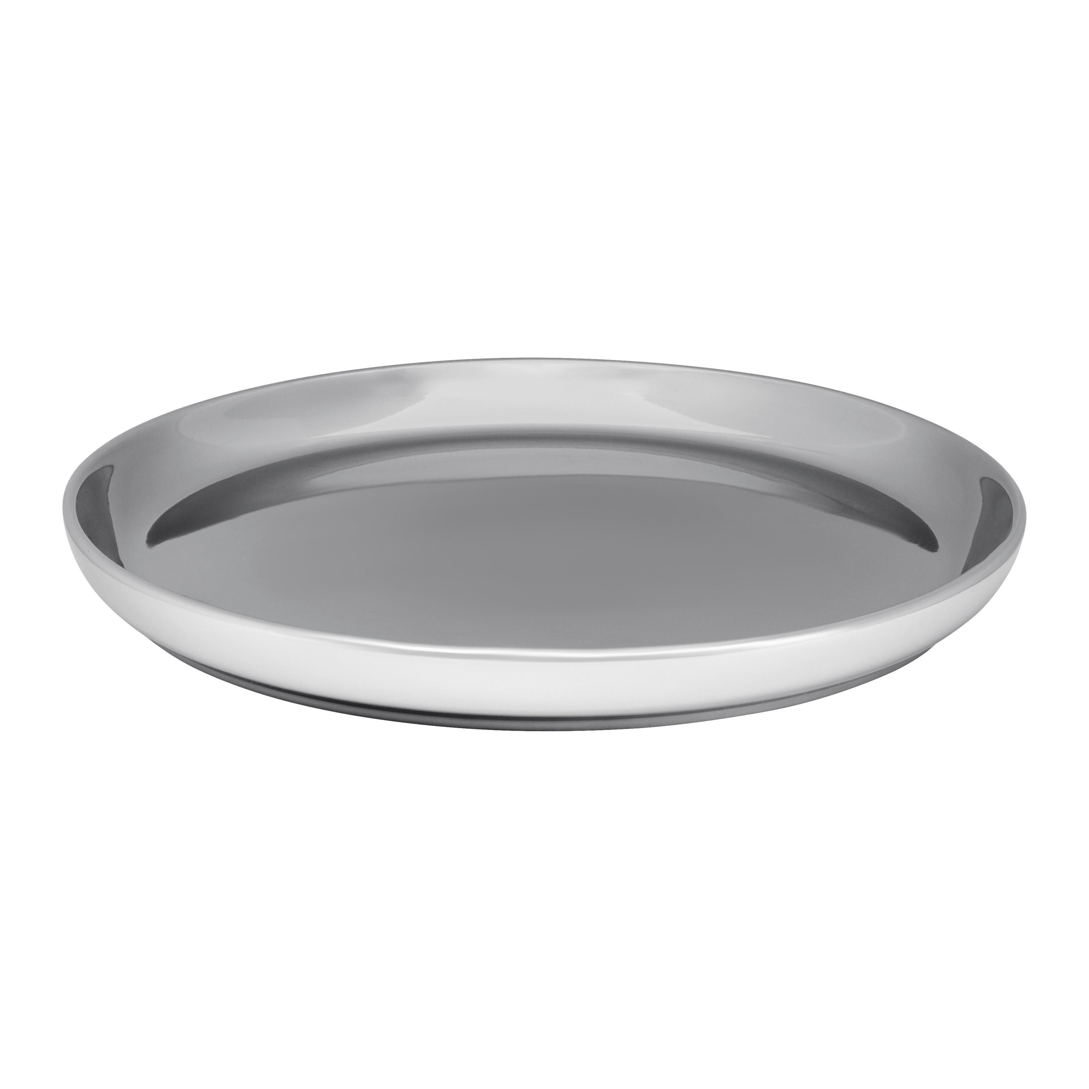 Dessertteller Shiny Silver Silberfarben Ø ca. 21,5cm - Silberfarben, MODERN, Keramik (21,5/2,3cm) - Mömax