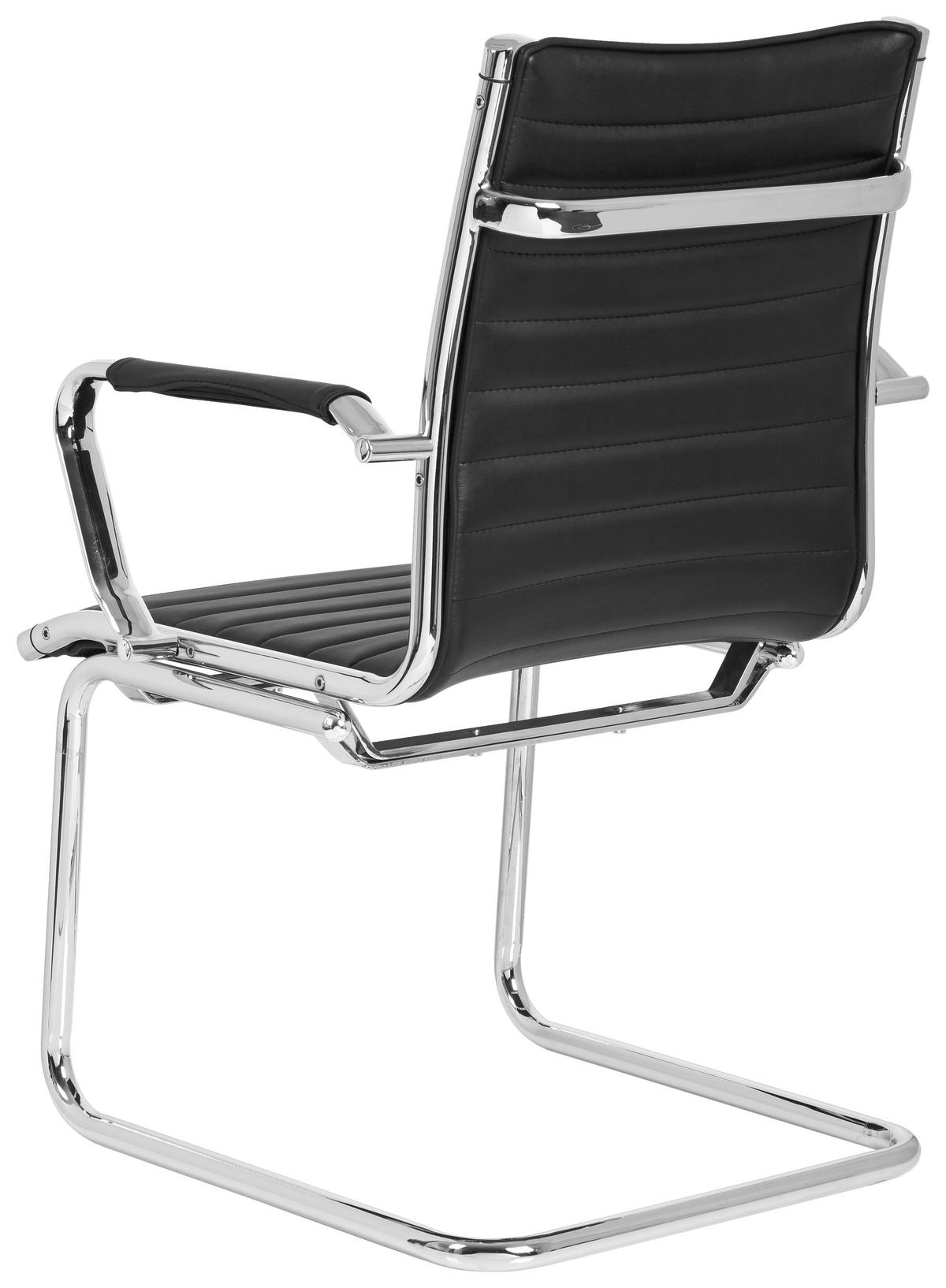 Konferenčni Stol Vermona V Pu, Črna - črna, Basics, kovina/tekstil (54/90/50cm) - MID.YOU