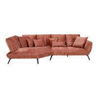Wohnlandschaft Trendy Kupferfarben - Kupferfarben, MODERN, Holzwerkstoff/Textil (336-320/93/169-185cm) - Premium Living