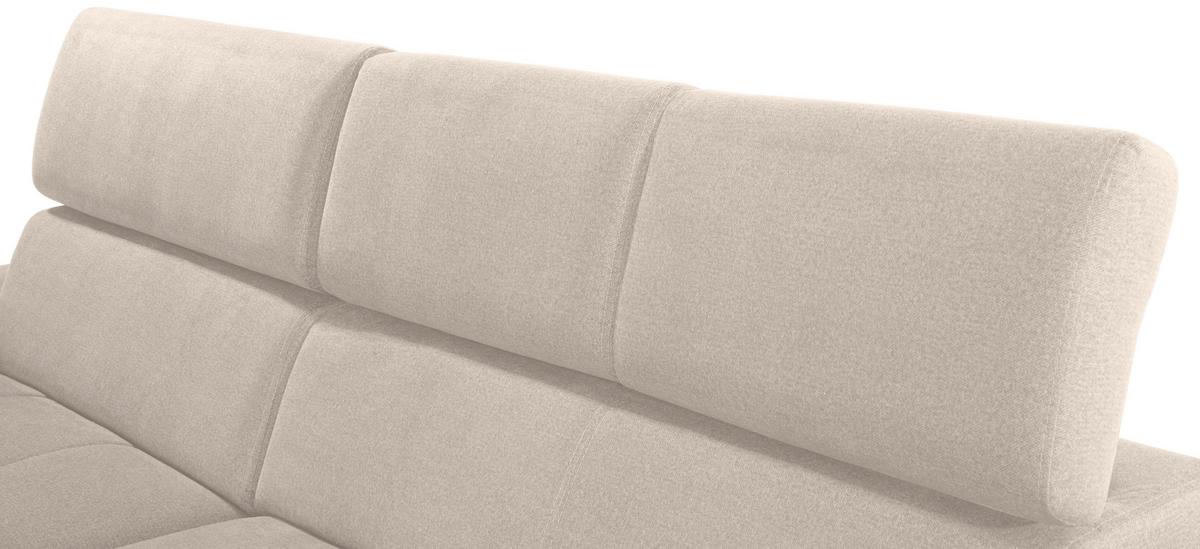Kutna Garnitura Perry - srebrne boje/bež, Design, tekstil/drvo (183/292cm) - Modern Living
