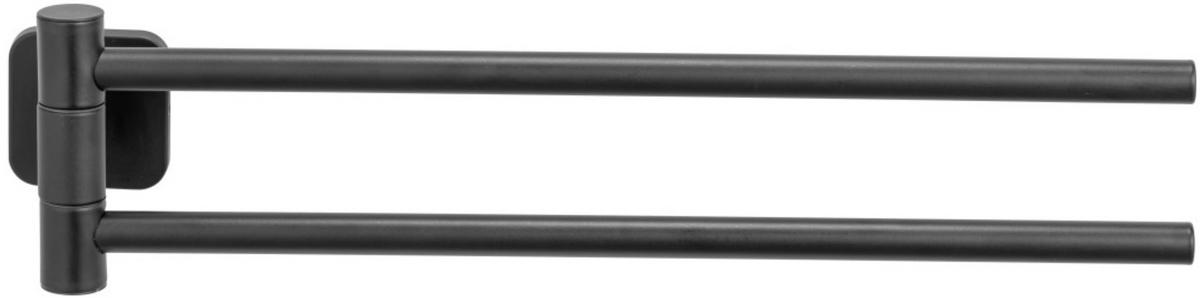UCHWYT NA RĘCZNIK PORTO BLACK - czarny, Modern, metal (5,5/9,5/43cm) - Wenko