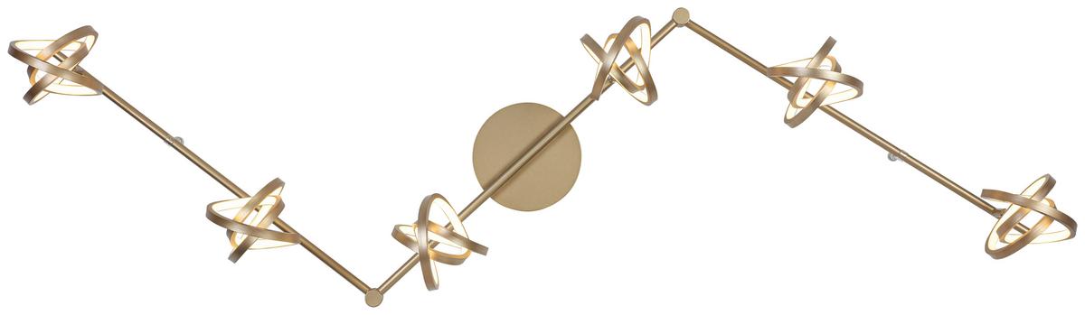 LAMPA SUFITOWA THERESIA - biały/cappuccino, Trend, tworzywo sztuczne/metal (180/14/23,2cm) - Novel