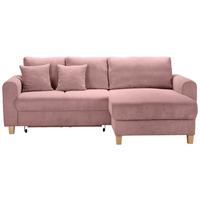 Colţar LILLE - roz antic, Modern, textil (232/110/156cm) - Best Price