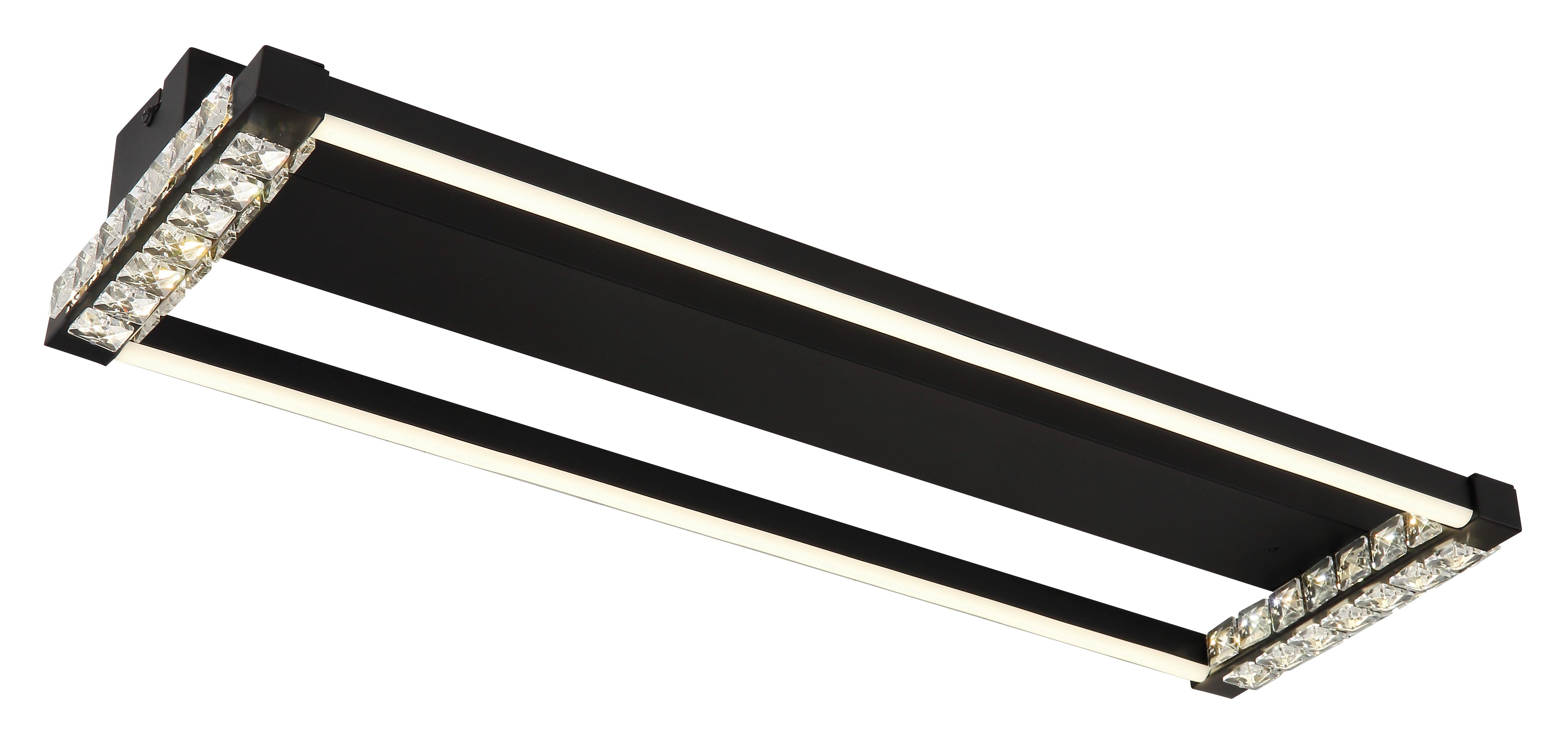 LED-DECKENLEUCHTE 67164D - Klar/Weiss, Design, Kunststoff/Metall (62,5/20,6/7cm) - Globo