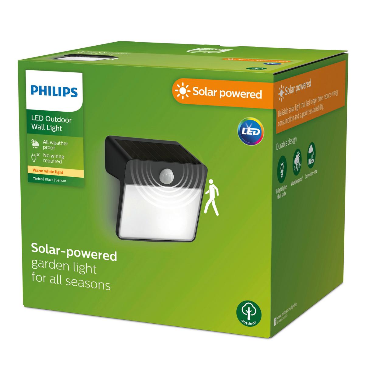 LAMPA SOLARNA 26544800 YARIXA - Konventionell (14.4/13.2/11.3cm) - Philips