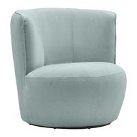 Sessel Jasima Hellblau drehbar - Schwarz/Hellblau, MODERN, Textil/Metall (77/81/85cm) - Premium Living