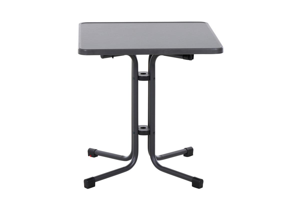 Siena Garden Gartenklapptisch ca.70x70x71cm Anthrazit - Anthrazit, KONVENTIONELL, Holzwerkstoff/Metall (70/70/71cm) - Siena Garden