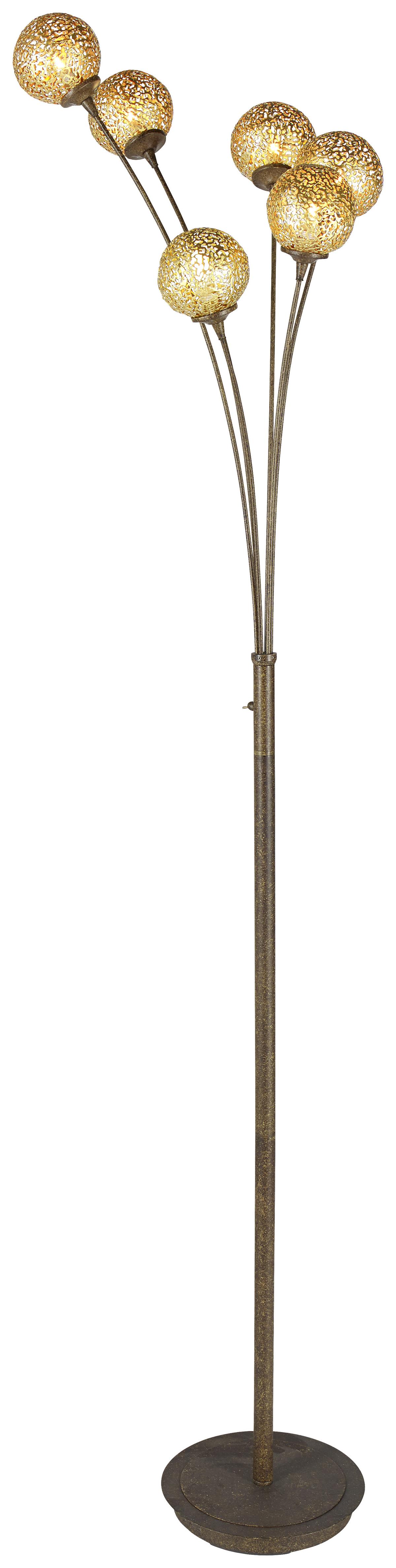 LAMPA STOJĄCA GRETA  398-48 - kolor rdzawy, Lifestyle, metal (34/34/184cm) - Paul Neuhaus