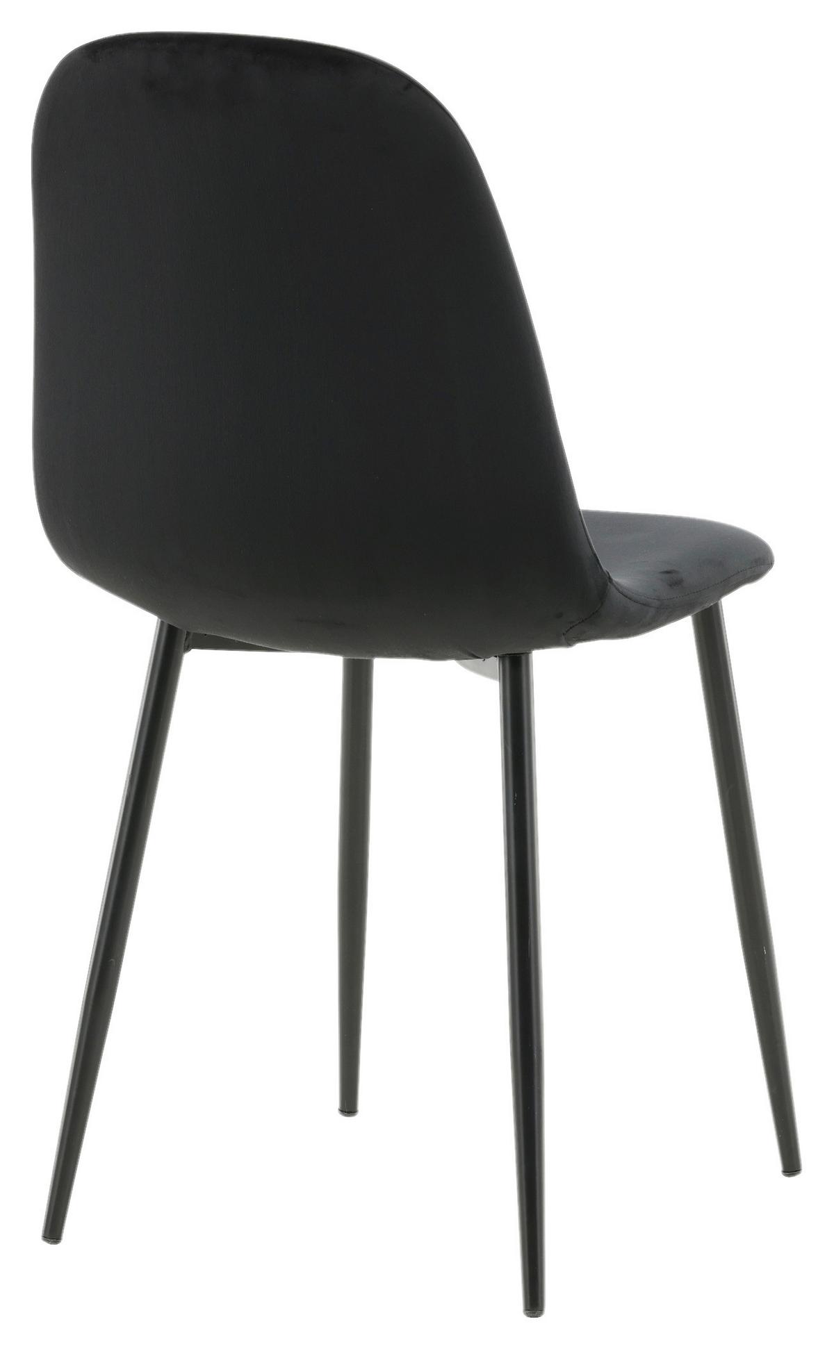 STUHL-SET POLAR - Schwarz, Design, Kunststoff/Textil (44/88/53cm) - Livetastic