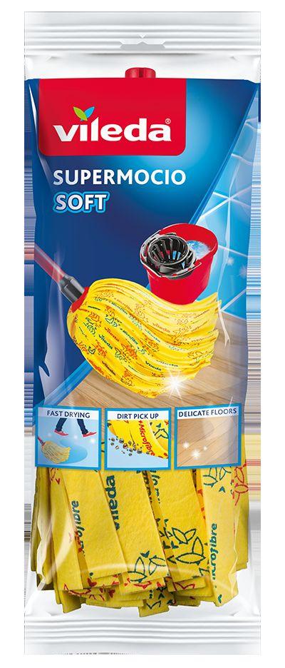 Felmosófej Vileda Supermocio - sárga, Konventionell, textil - Vileda