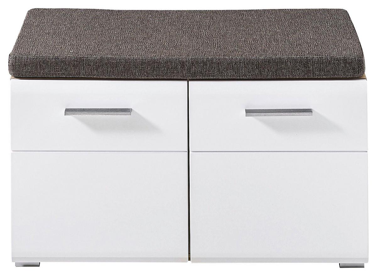 SIEDZISKO DO PRZEDPOKOJU LOOP - kolor dębowy/kolor srebrny, Konventionell, materiał drewnopochodny/tworzywo sztuczne (80/48/37cm) - Voleo