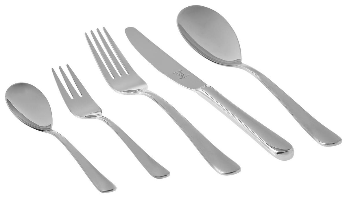 ZESTAW SZTUĆCÓW 630-400 - kolor srebrny, Basics, metal - Justinus