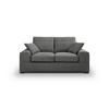 2-Sitzer-Sofa Veda Grau - Schwarz/Grau, Basics, Holz/Textil (182/93cm) - MID.YOU