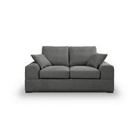 2-Sitzer-Sofa Veda Grau - Schwarz/Grau, Basics, Holz/Textil (182/93cm) - MID.YOU