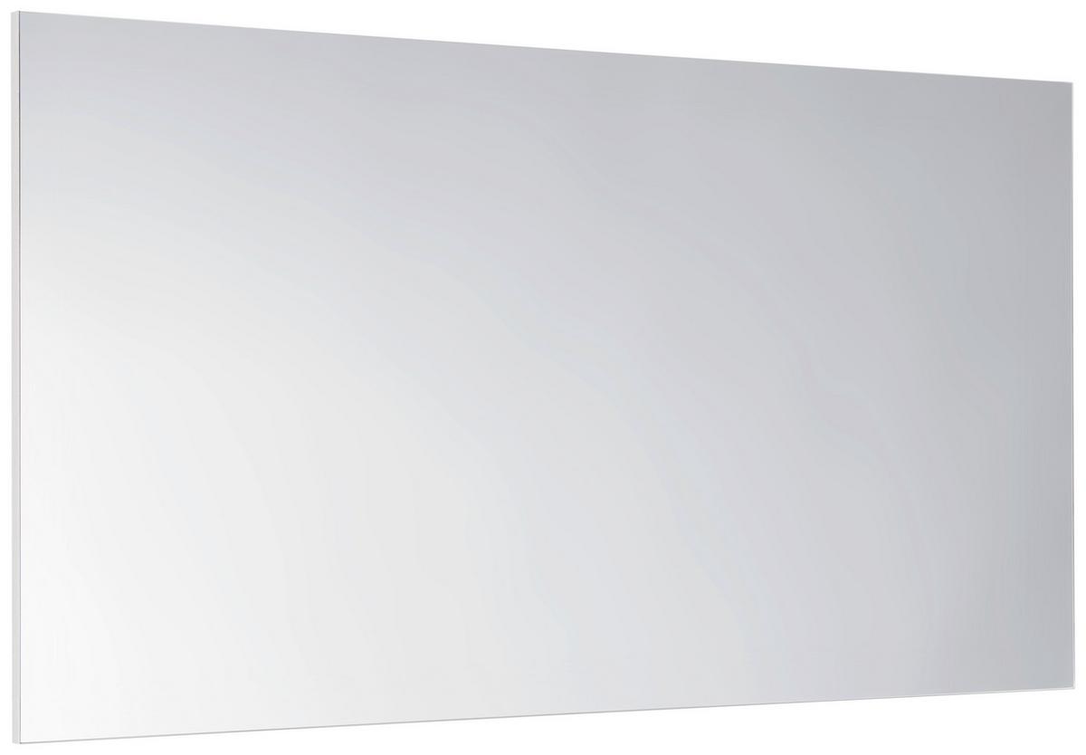 LUSTRO ŚCIENNE IDEA - biały, Design, materiał drewnopochodny/szkło (120/65/2cm) - Xora