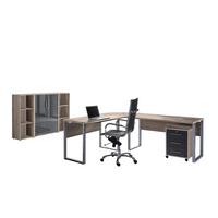 Büro Office Edition Set 2 Sonoma Eiche/Anthrazit - Anthrazit Hochglanz/Sonoma Eiche, MODERN, Holzwerkstoff - MID.YOU