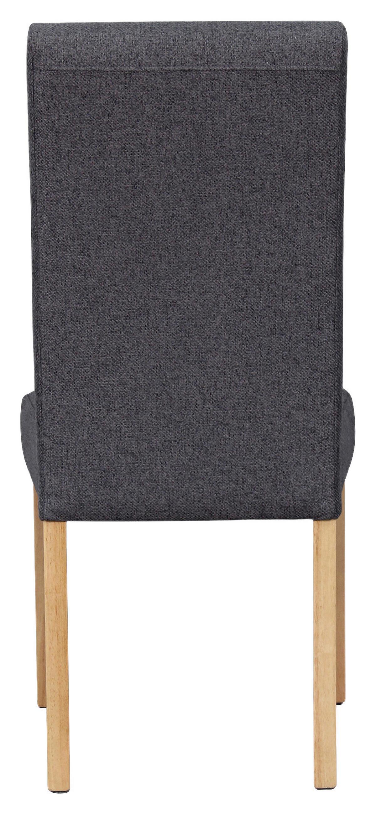 STUHL-SET ELIAS - Dunkelgrau/Schwarz, MODERN, Holz/Textil (47/99,5/60cm) - MID.YOU