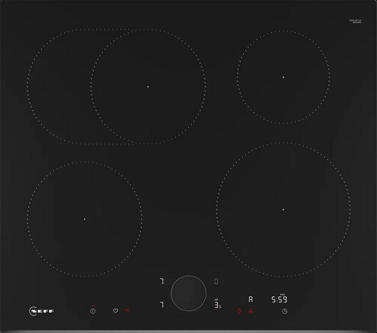 Induktionskochfeld T56FUF1L0 - Schwarz, MODERN, Glas (59,2/5,1/52,2cm) - Neff