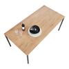 MATBORD LIDO - svart/ekfärgad, Modern, metall/trämaterial (180/76/90cm) - Mömax