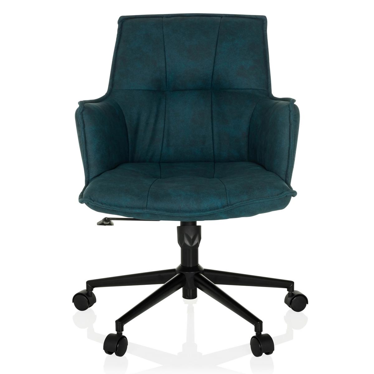 Vrtljivi Stol Solao Life, Temno Modra - črna/temno modra, Moderno, kovina/umetna masa (54/85/70cm) - MID.YOU