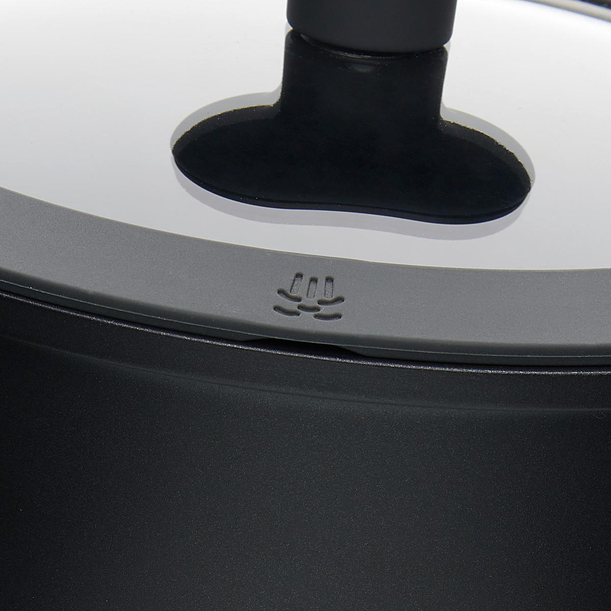 Főzőedénykészlet Solo - fekete/áttetsző, Modern, műanyag/Üveg - Premium Living