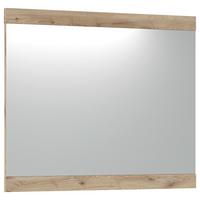 Oglindă TWIST - culoare lemn stejar, Modern, sticlă/material pe bază de lemn (86/72/2,2cm) - Modern Living