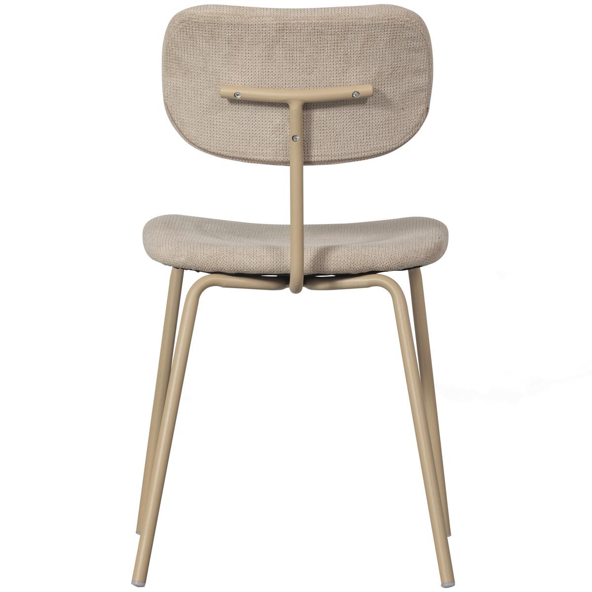 STUHL-SET Link Sandfarben B: 54cm - Sandfarben, MODERN, Textil/Metall (54/78/45cm) - Livetastic