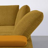 Wohnlandschaft Trendy Senfgelb - Senfgelb/Goldfarben, MODERN, Holzwerkstoff/Textil (310/93/250cm) - Premium Living