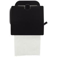 Toilettenpapierhalter aus Metall in Schwarz - Schwarz, MODERN, Metall (14/12,5/7cm) - Mömax