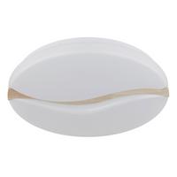 Led Stropna Svjetiljka Leticia - bijela/smeđa, Basics, drvo/metal (39/8cm) - Globo
