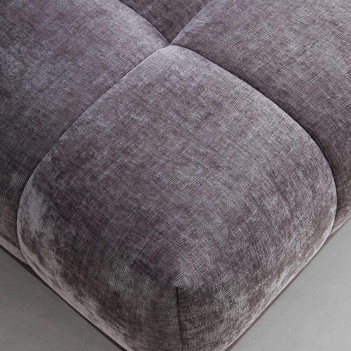 Ecksofa Morgan Graphitfarben - Graphitfarben/Schwarz, MODERN, Textil/Metall (262/67-87/184cm) - Mömax