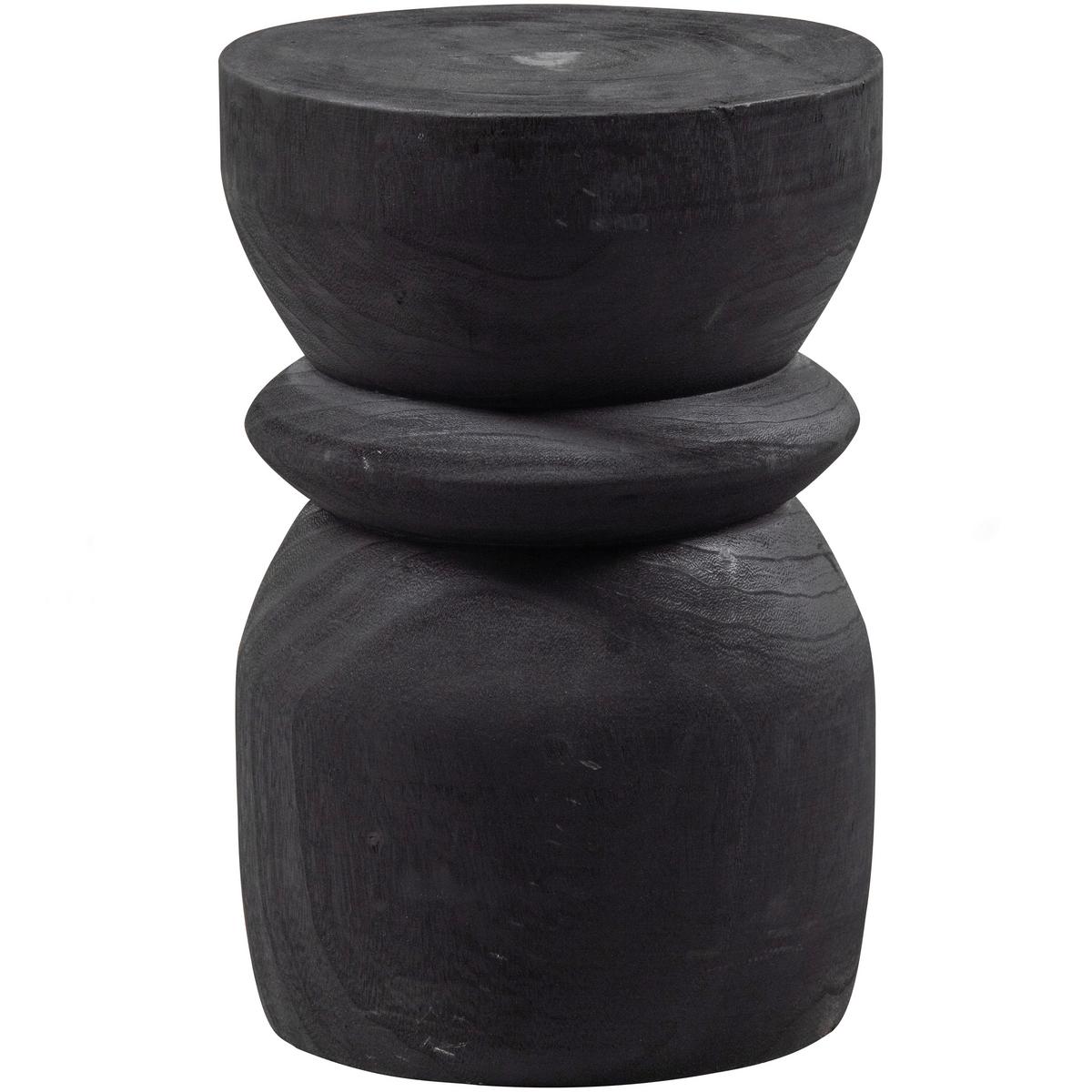 Beistelltisch Bikkel Schwarz B: 28 cm - Schwarz, Design, Holz (28/28/40cm) - Livetastic