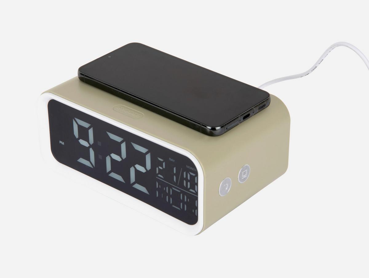 BUDZIK CHUNKY LED - szałwiowy, Basics, tworzywo sztuczne (17/11/9cm) - Karlsson