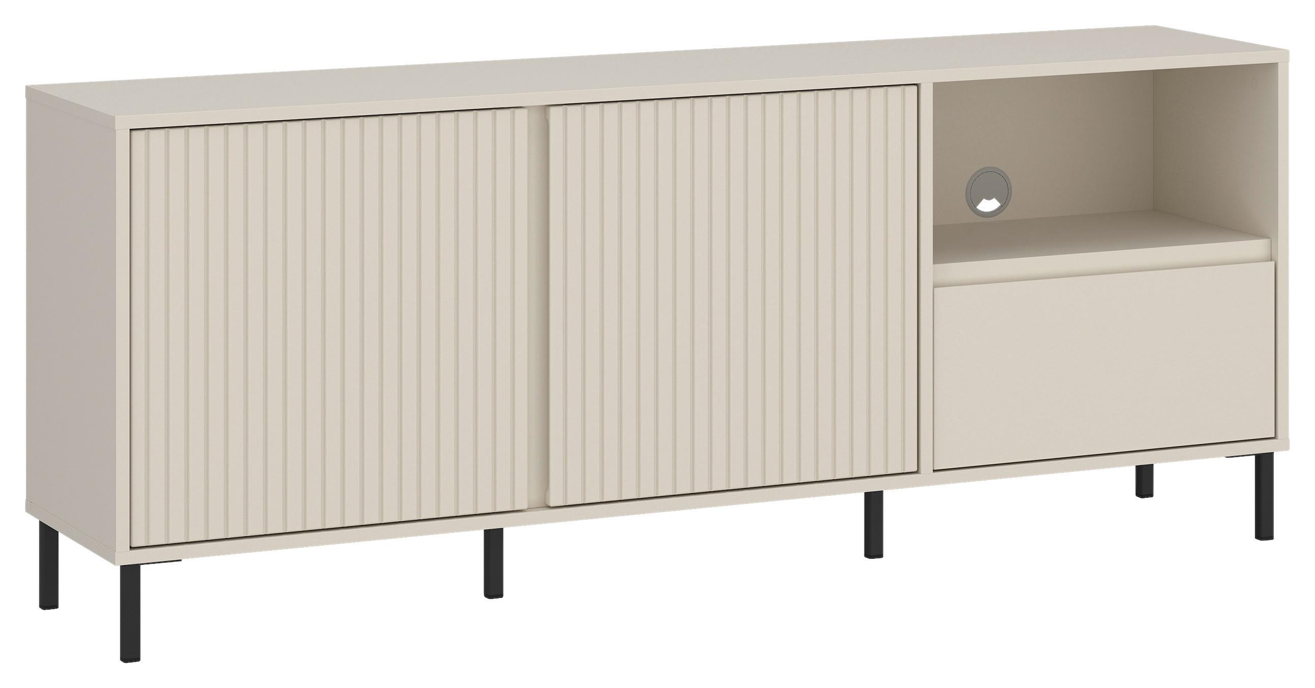 Tv-element Avenale, Kašmir - kašmir/črna, Trend, kovina/leseni material (157,8/65,4/40cm)